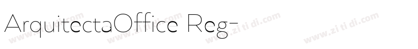 ArquitectaOffice Reg字体转换